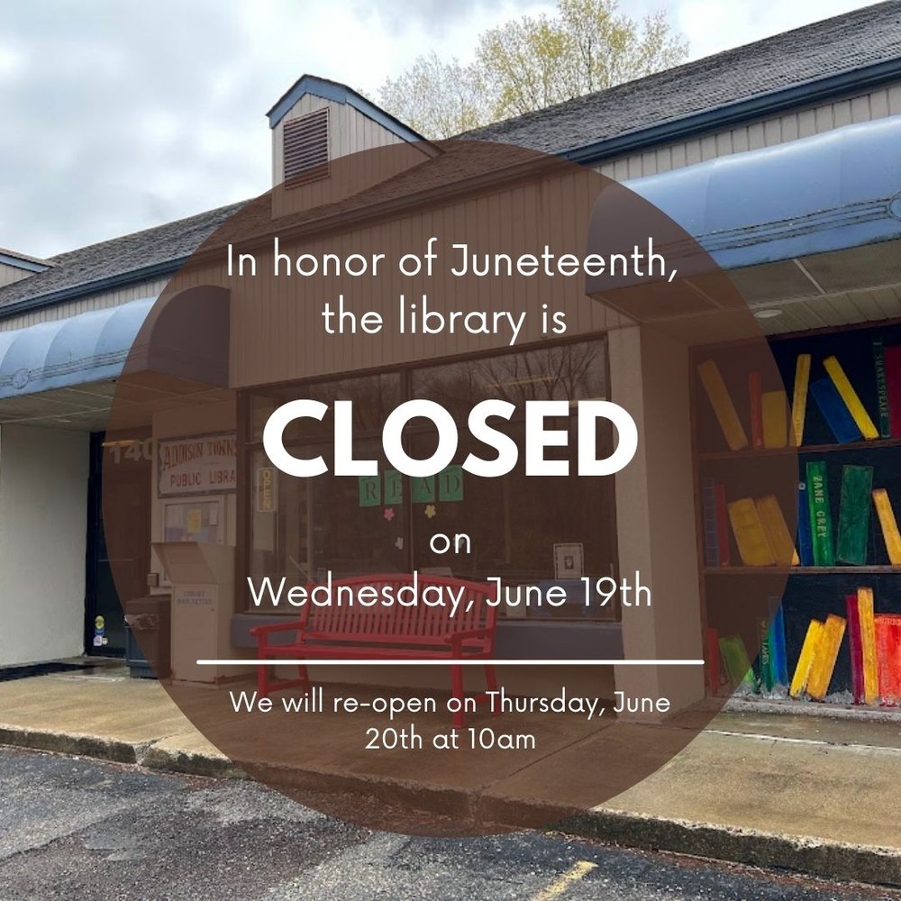 We are Closed on June 19th flyer