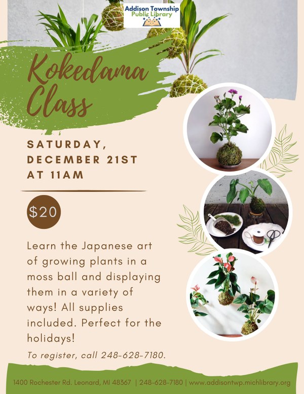 Kokedama Class Flyer