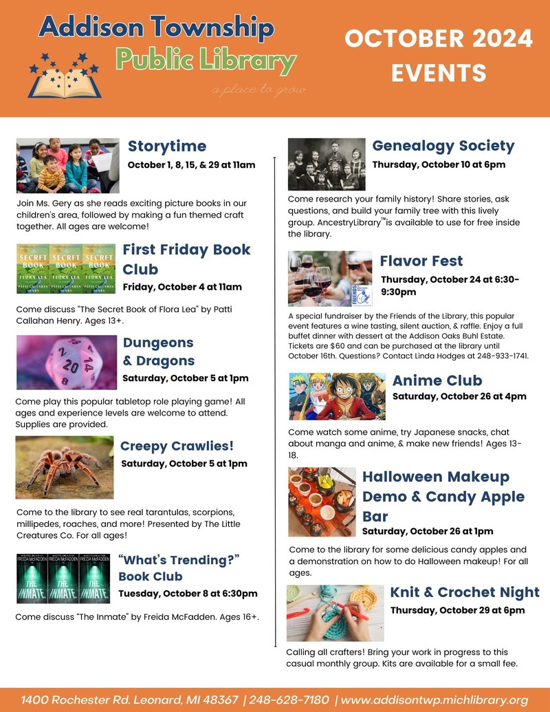 October 2024 Events at ATPL