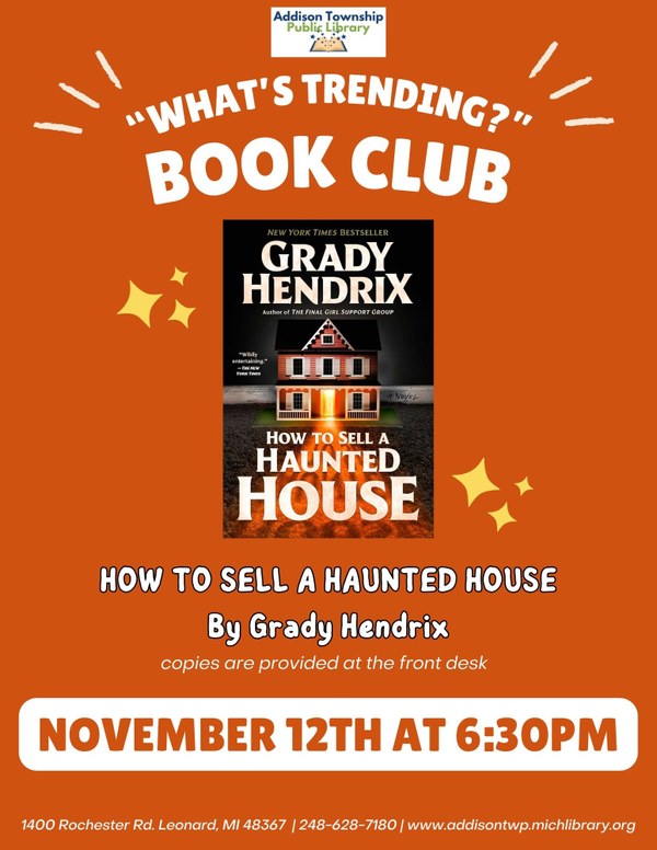 What's Trending Book Club Flyer